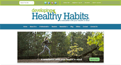 Desktop Screenshot of developinghealthyhabits.com