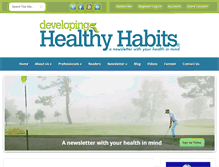 Tablet Screenshot of developinghealthyhabits.com